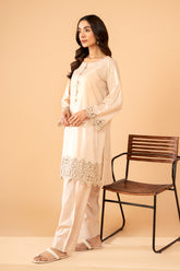 2-PC Embroidered Cotton Shirt with Trouser CNP-4-17S